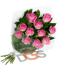 Dozen Pink Roses BOQ004