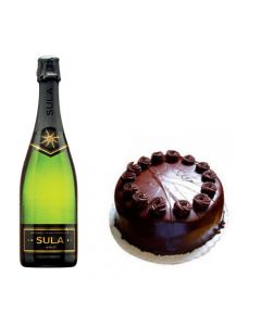 Chocolate Cake & Indian Champagne