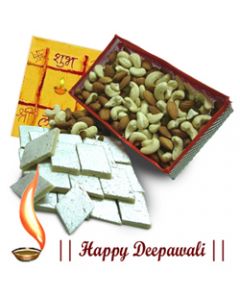 Mixed Greetings Diwali Puja Thali Hamper
