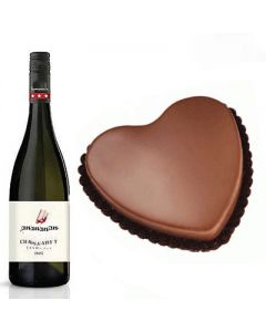 Send a branded wine bottle along with 1/5 kg chocolate cake to your loved one to make them feel special.