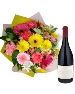 If you believe that celebration should be completely thrilling then this gift hampers should be your first choice.This Hamper Includes : Bunch of 15 Mix Color Flowers along with Bottle of Branded Champagne.