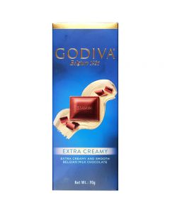 Godiva Extra Creamy & Smooth Belgian Milk Chocolate Bar, 90gm