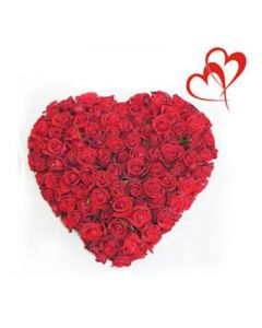 50 Red Roses Heart Delivery in Delhi NCR