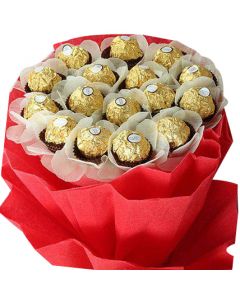 Bouquet of 16 pcs. Ferrero Rocher Chocolates
