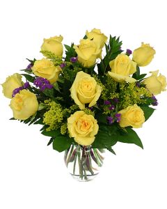Beautiful bouquet 12 Yellow Roses